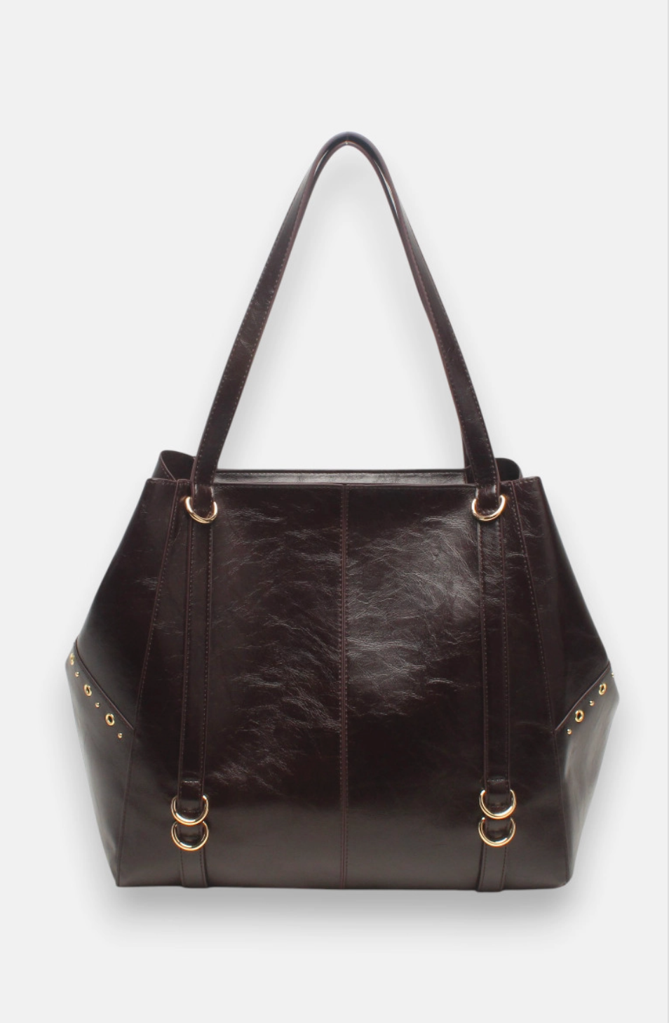 Grand sac cabas ajouré zippé à détails dorés BESTINI