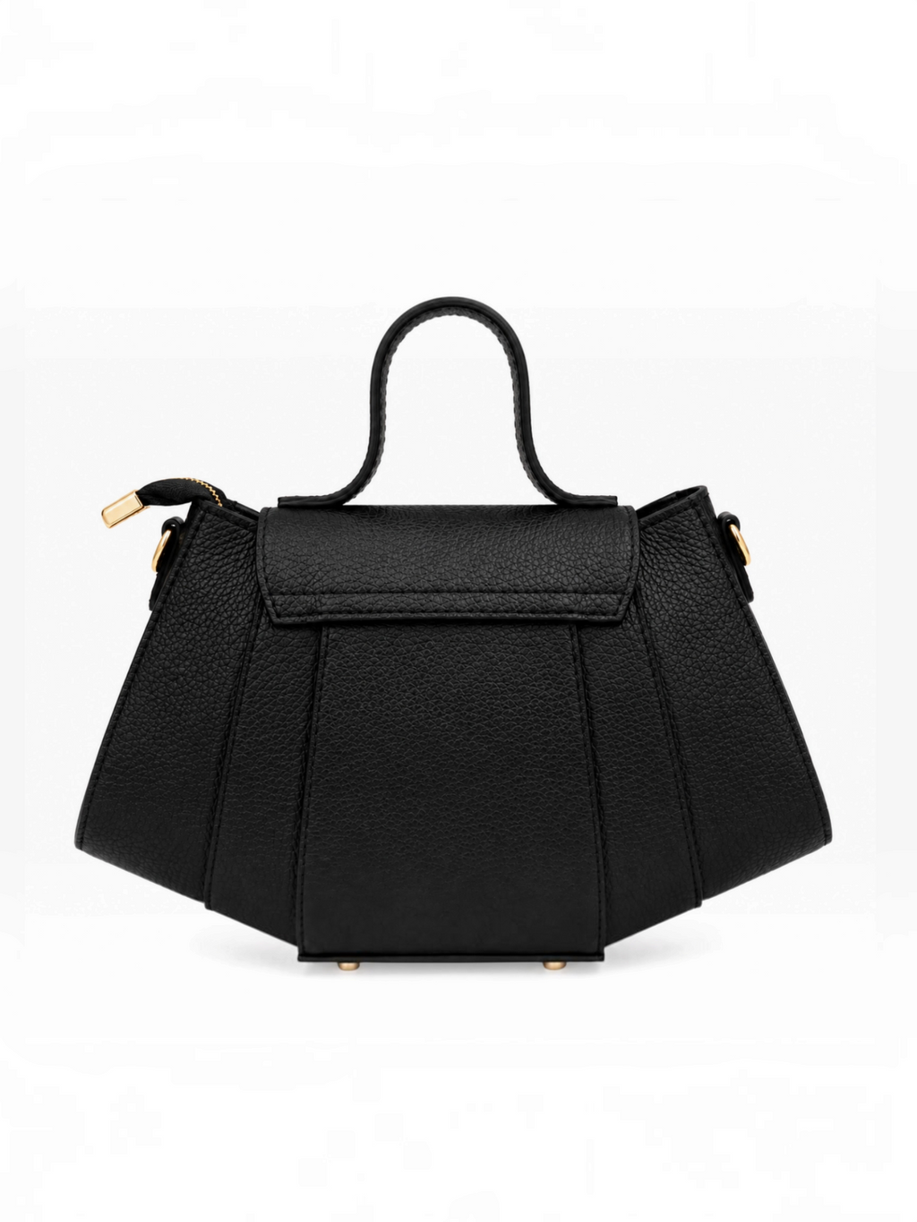 Sac à main trapèze en cuir grainé GALLANTRY