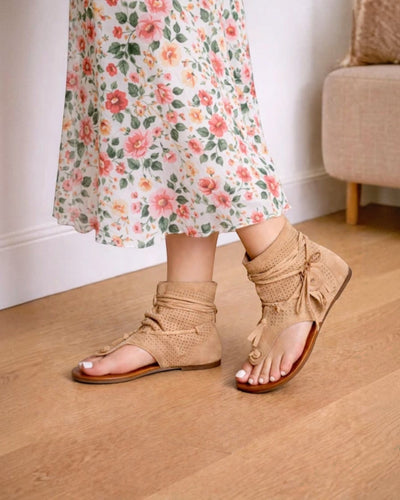 Sandales Bohème à Franges - Confort Élevé et Style Éblouissant - Chaussures Femme - LADY GLORY