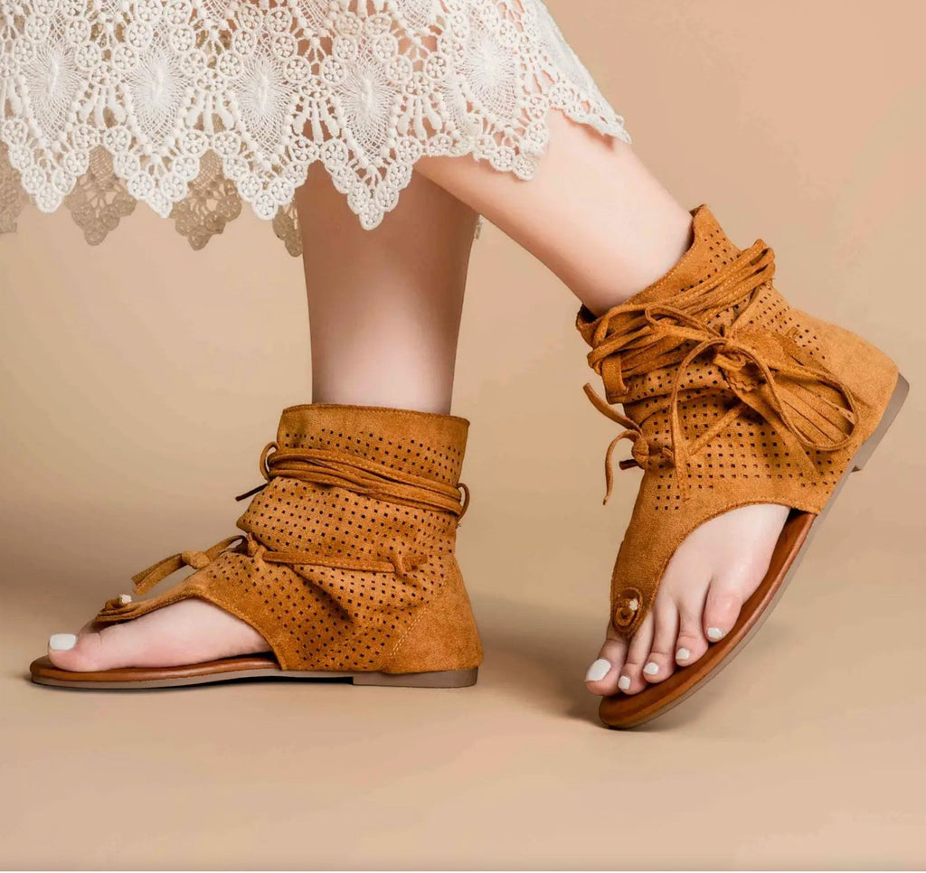 Sandales Bohème à Franges -Lady Glory