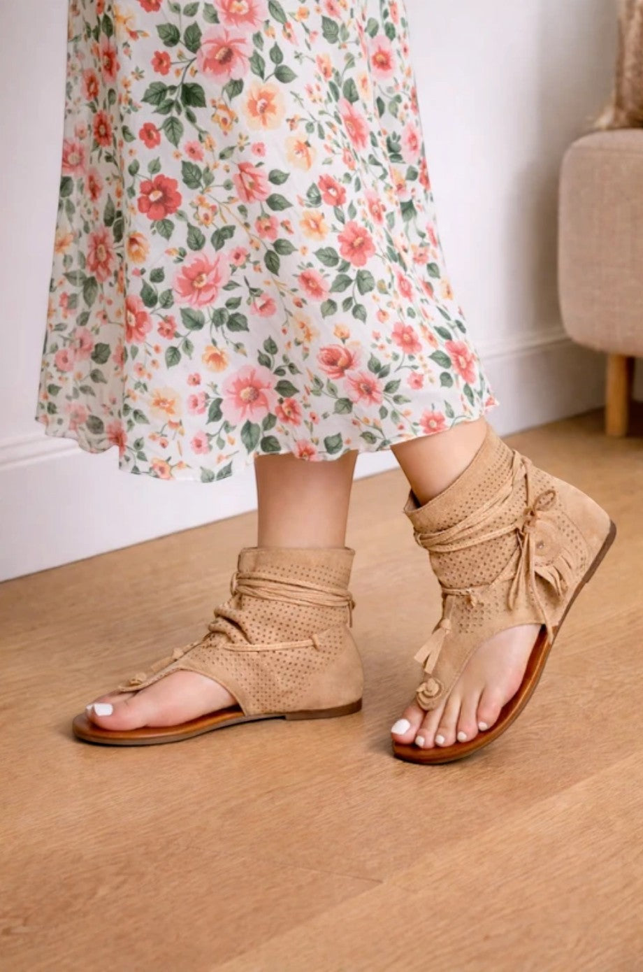 Sandales Bohème à Franges -Lady Glory - Chaussures Femme - LADY GLORY