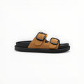 Sandales Plates à Doubles Boucles – LADY GLORY - Chaussures Femme - LADY GLORY