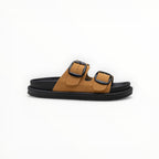Sandales Plates à Doubles Boucles – LADY GLORY - Chaussures Femme - LADY GLORY