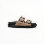 Sandales Plates à Doubles Boucles – LADY GLORY - Chaussures Femme - LADY GLORY