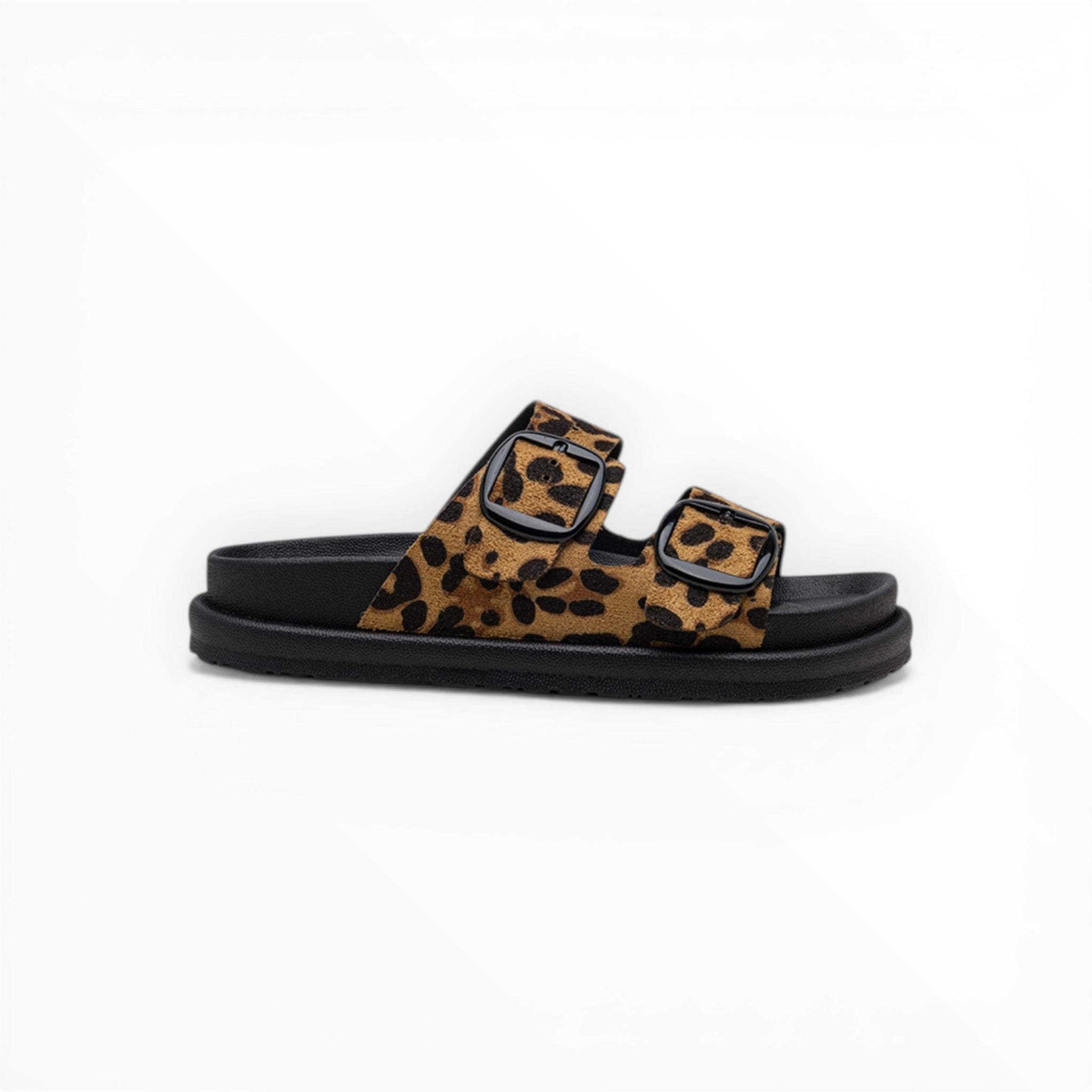 Sandales Plates à Doubles Boucles – LADY GLORY - Chaussures Femme - LADY GLORY