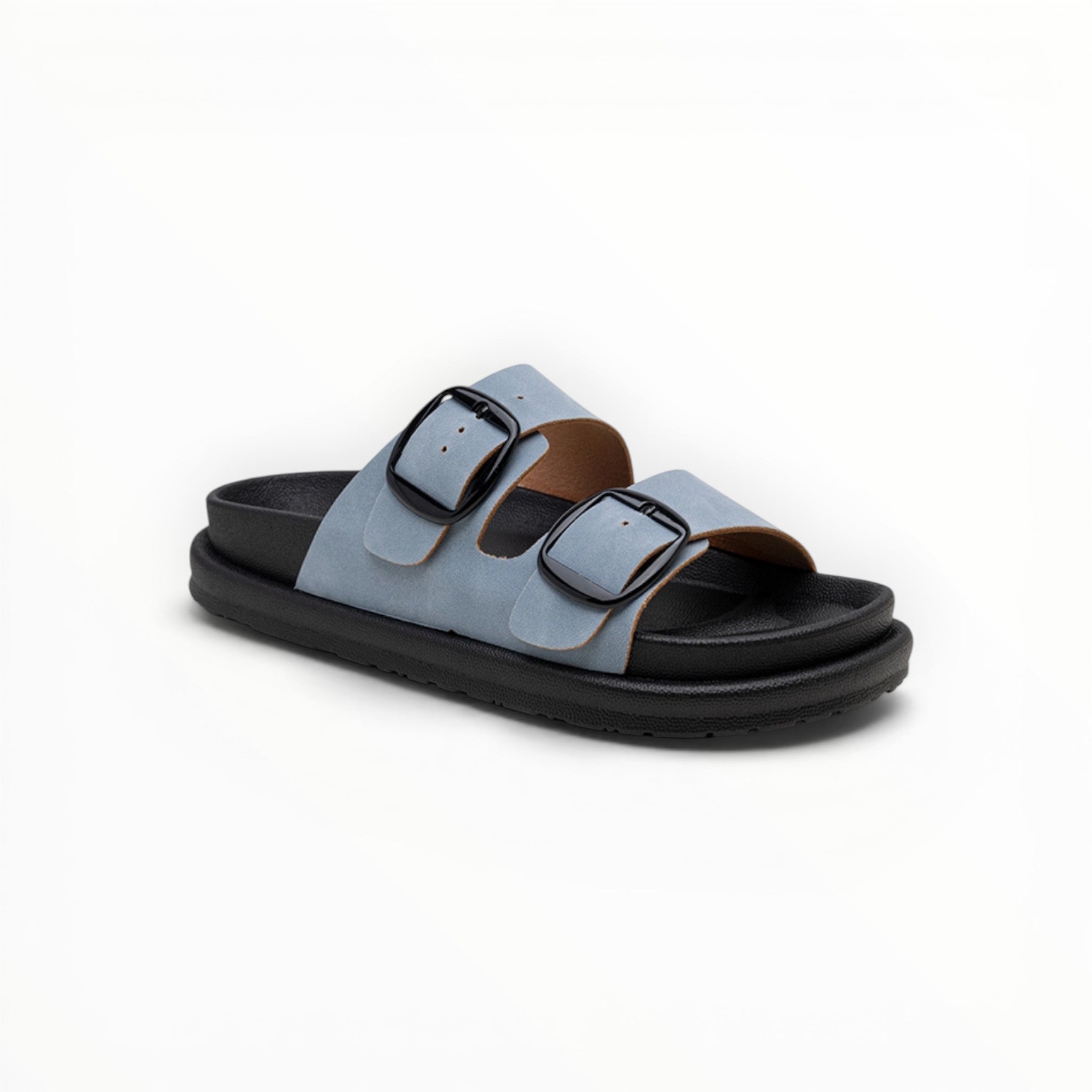 Sandales Plates à Doubles Boucles – LADY GLORY