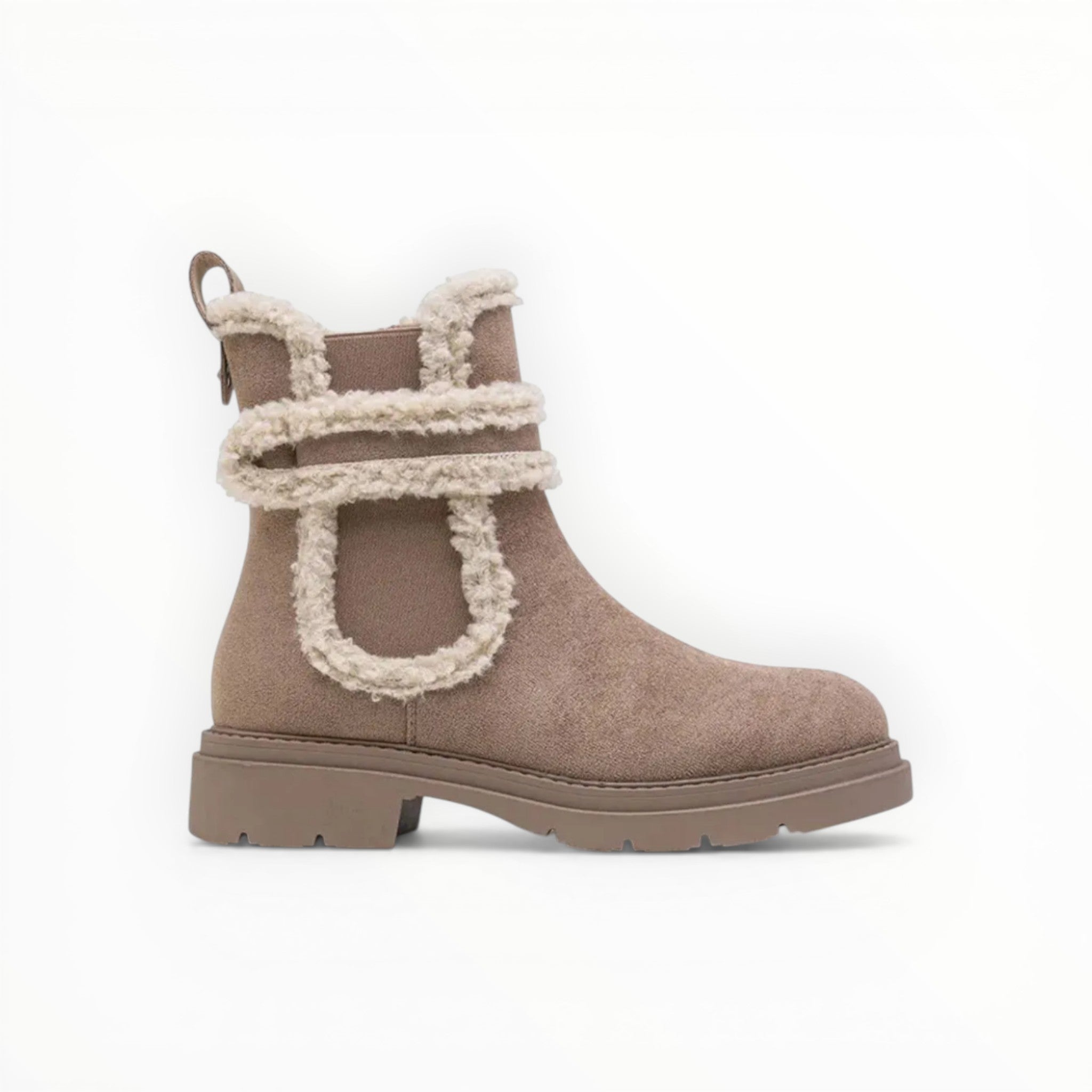 Bottine Fourrée Hiver Suédine LADY GLORY - Chaussures Femme - LADY GLORY