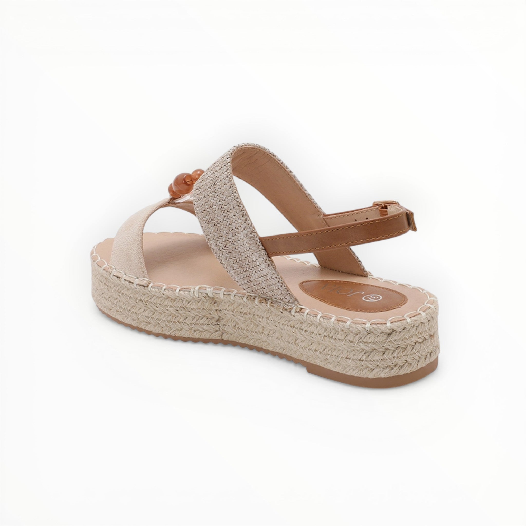 Espadrille Plateforme Perles & Brides - Joia Paris - Chaussures Femme - JOIA