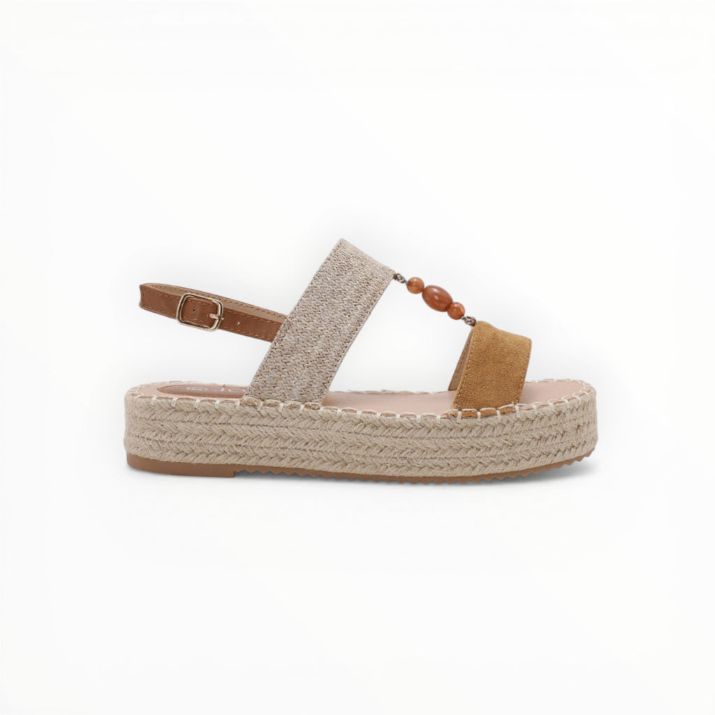 Espadrille Plateforme Perles & Brides - Joia Paris - Chaussures Femme - JOIA