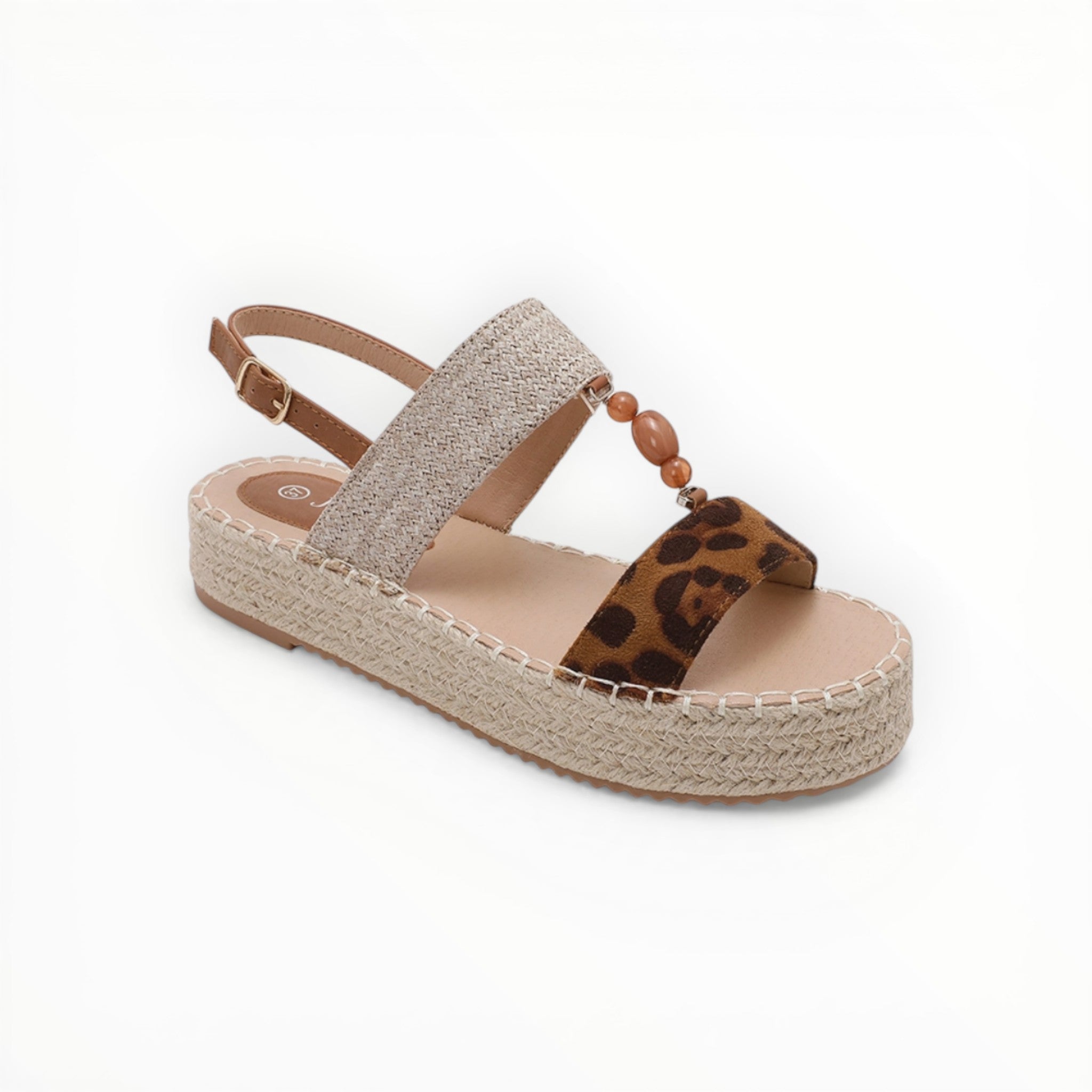 Espadrille Plateforme Perles & Brides - Joia Paris - Chaussures Femme - JOIA