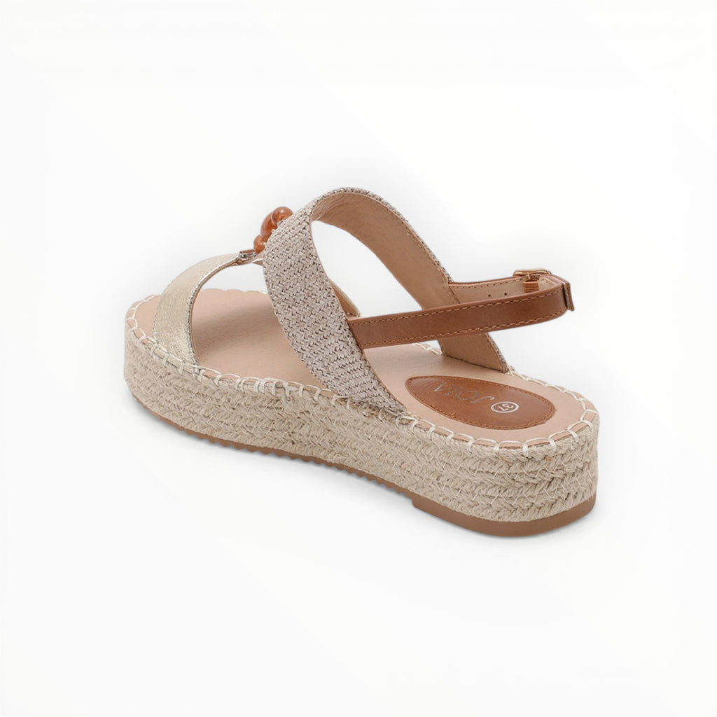 Espadrille Plateforme Perles & Brides - Joia Paris - Chaussures Femme - JOIA