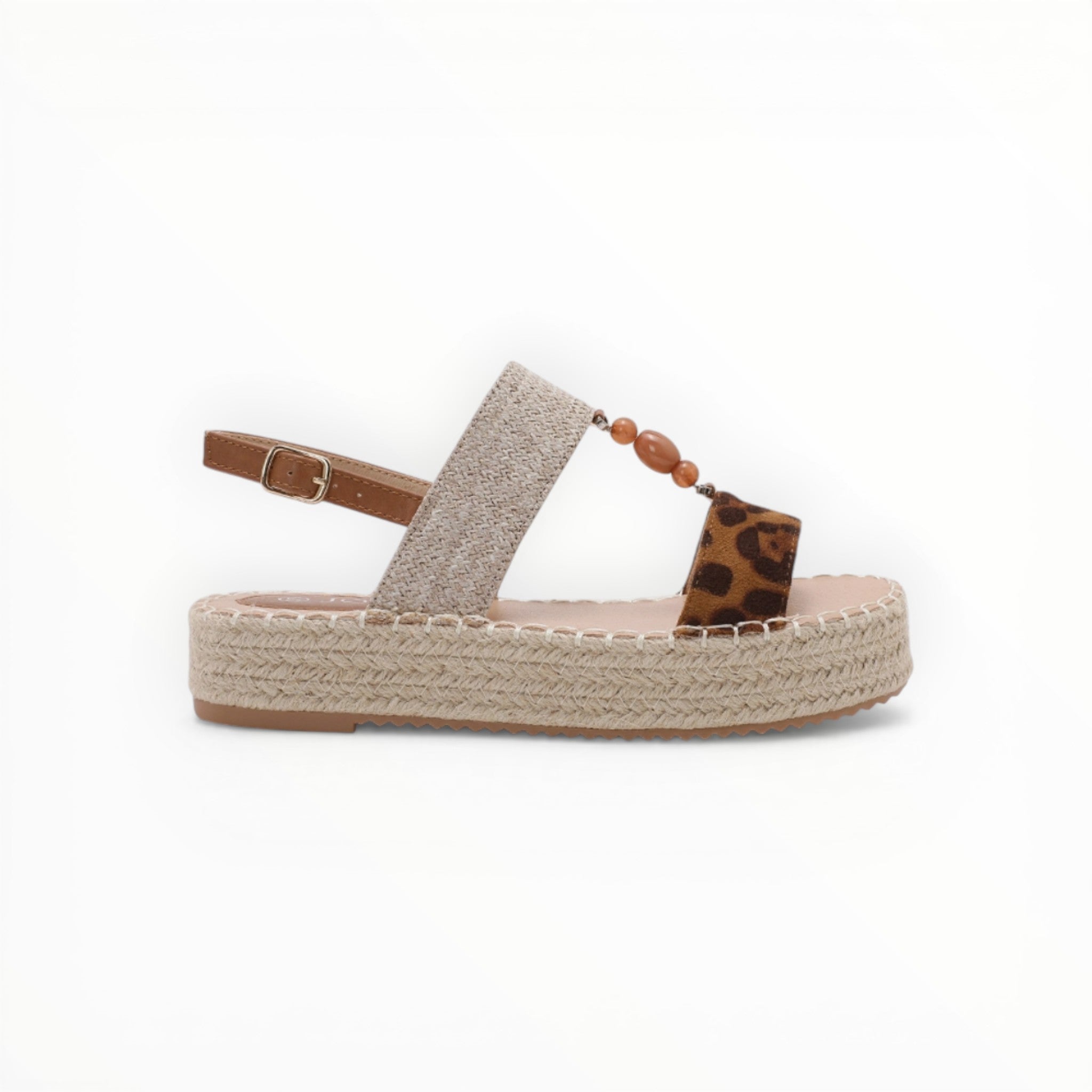 Espadrille Plateforme Perles & Brides - Joia Paris - Chaussures Femme - JOIA