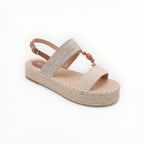 Espadrille Plateforme Perles & Brides - Joia Paris - Chaussures Femme - JOIA