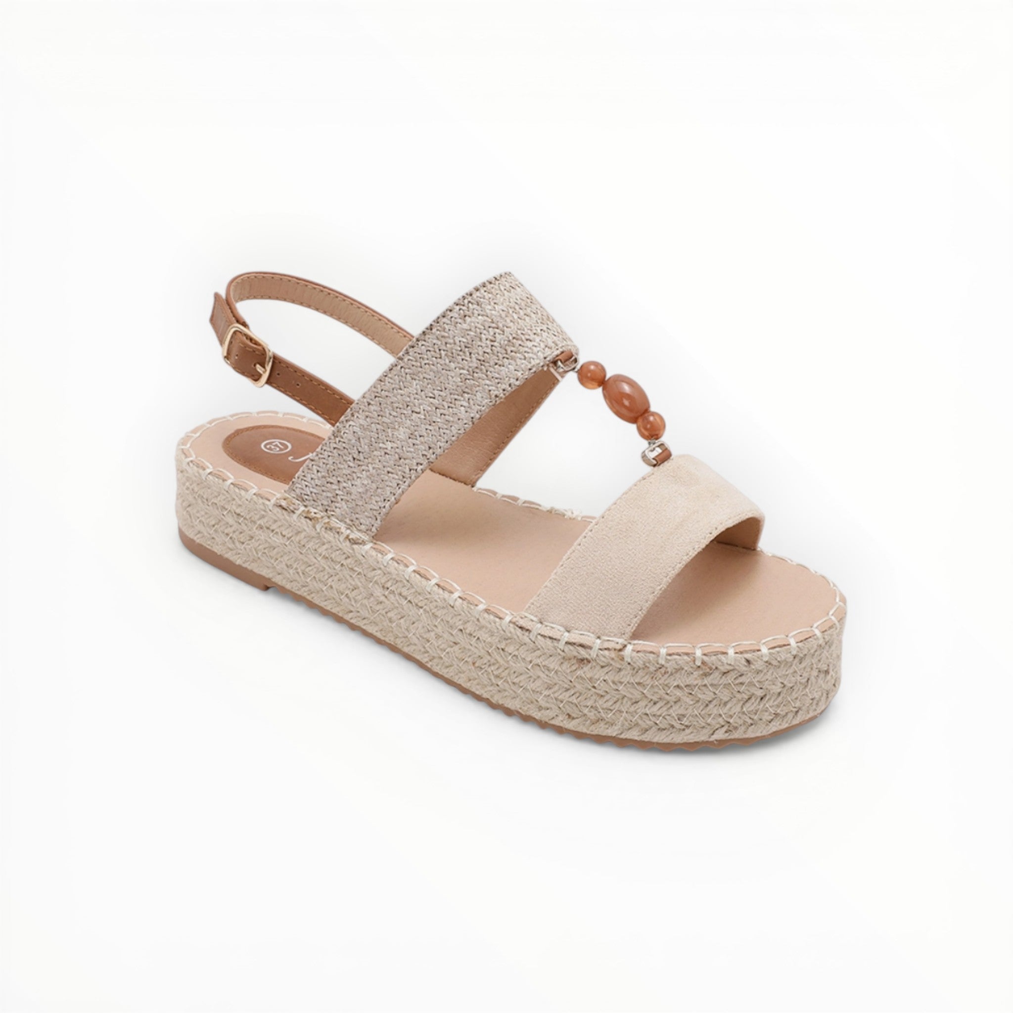 Espadrille Plateforme Perles & Brides - Joia Paris - Chaussures Femme - JOIA