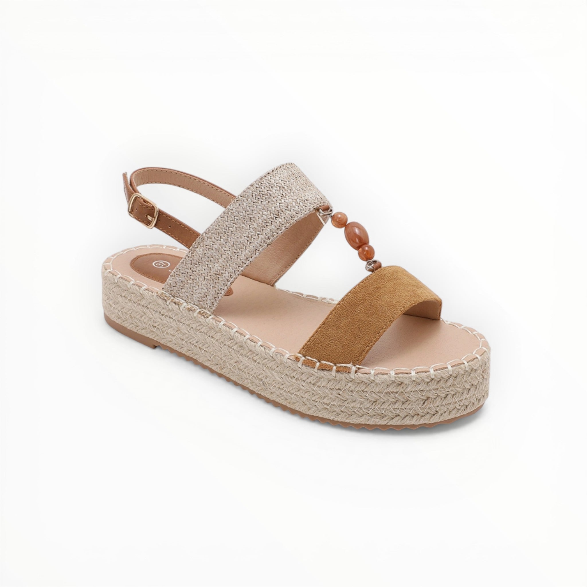 Espadrille Plateforme Perles & Brides - Joia Paris - Chaussures Femme - JOIA