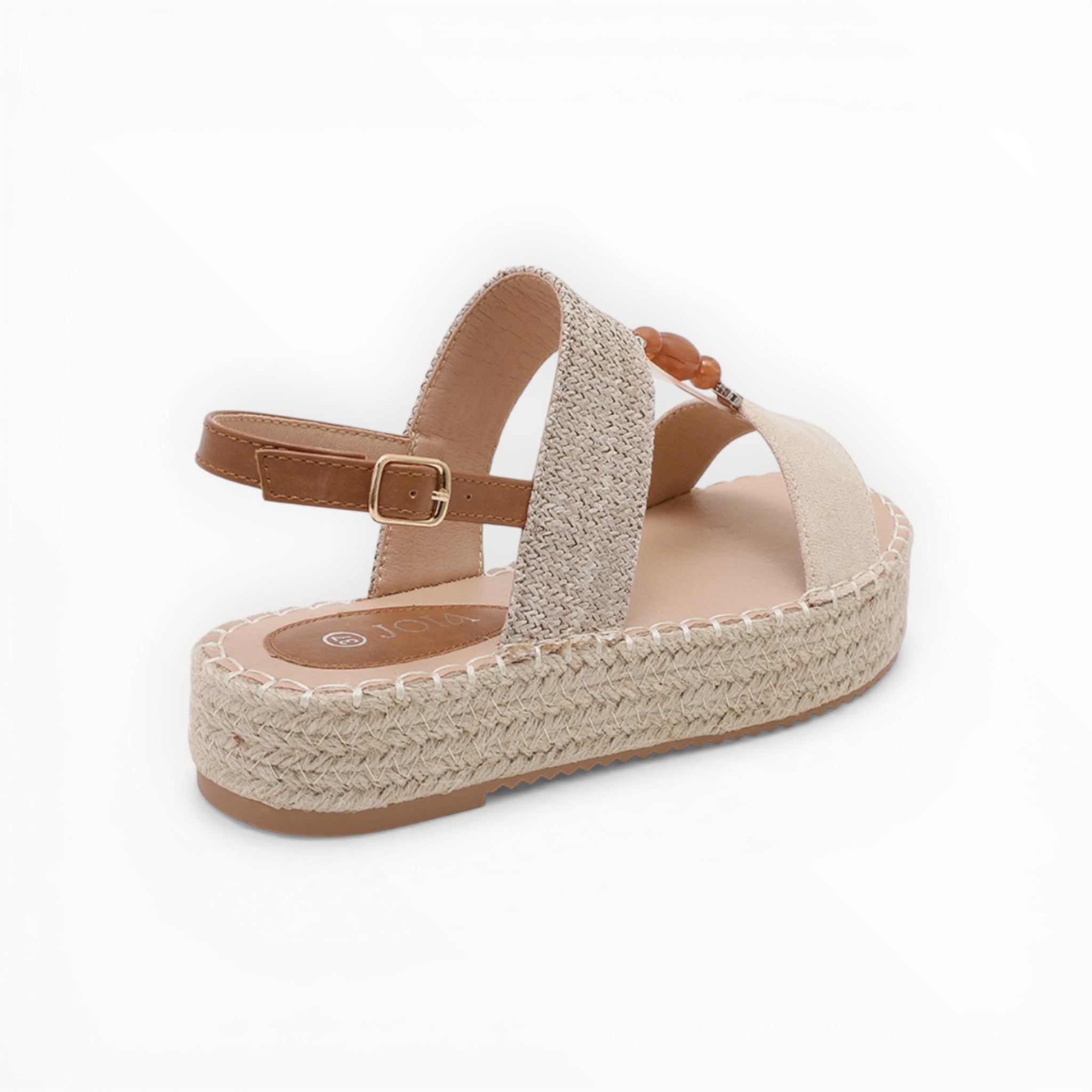 Espadrille Plateforme Perles & Brides - Joia Paris - Chaussures Femme - JOIA