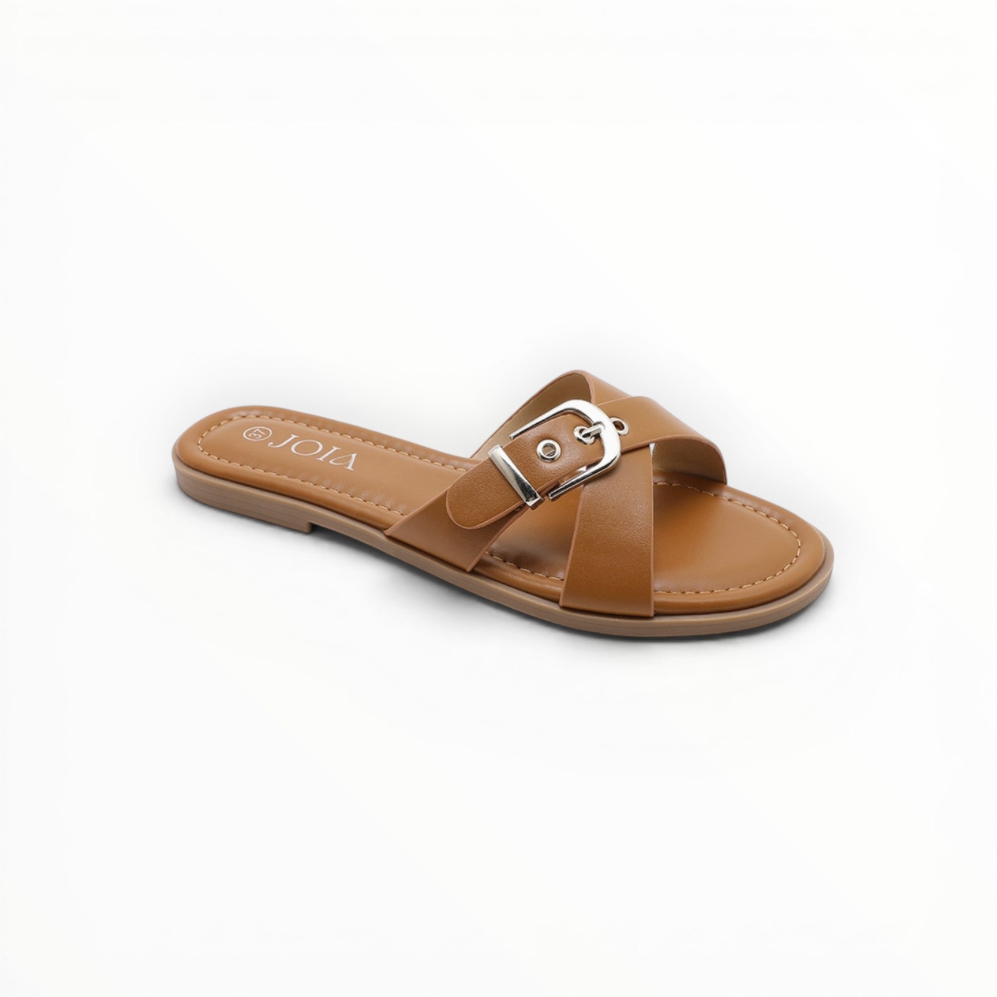Claquette Brides Croisées Boucle Métal - Joia Paris - Chaussures Femme - JOIA