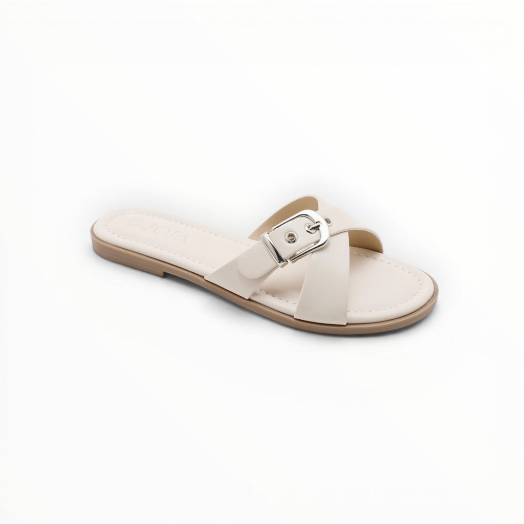 Claquette Brides Croisées Boucle Métal - Joia Paris - Chaussures Femme - JOIA