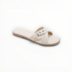 Claquette Brides Croisées Boucle Métal - Joia Paris - Chaussures Femme - JOIA