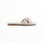 Claquette Brides Croisées Boucle Métal - Joia Paris - Chaussures Femme - JOIA