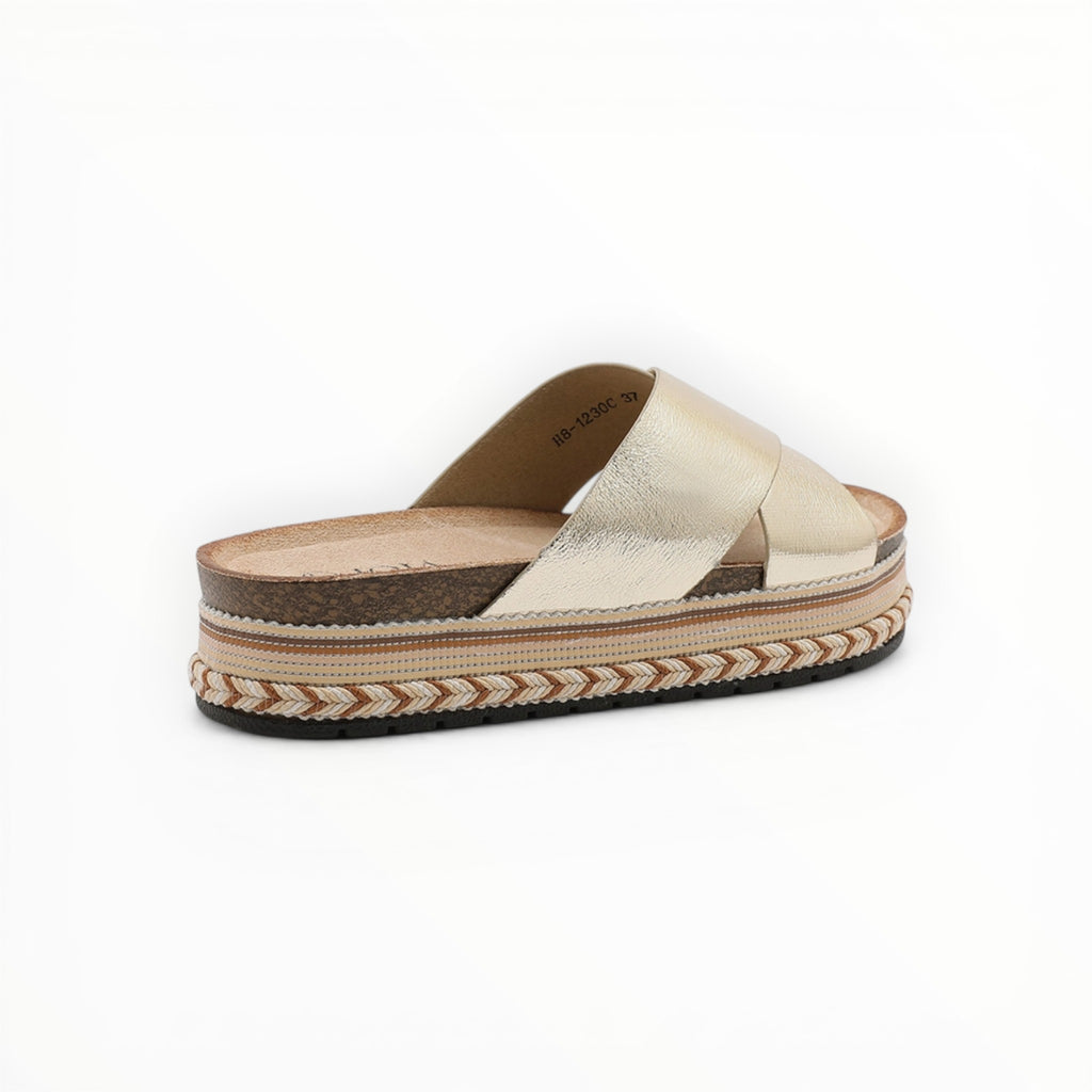 Claquette Plateforme Brides Croisées - Joia Paris - Chaussures Femme - JOIA