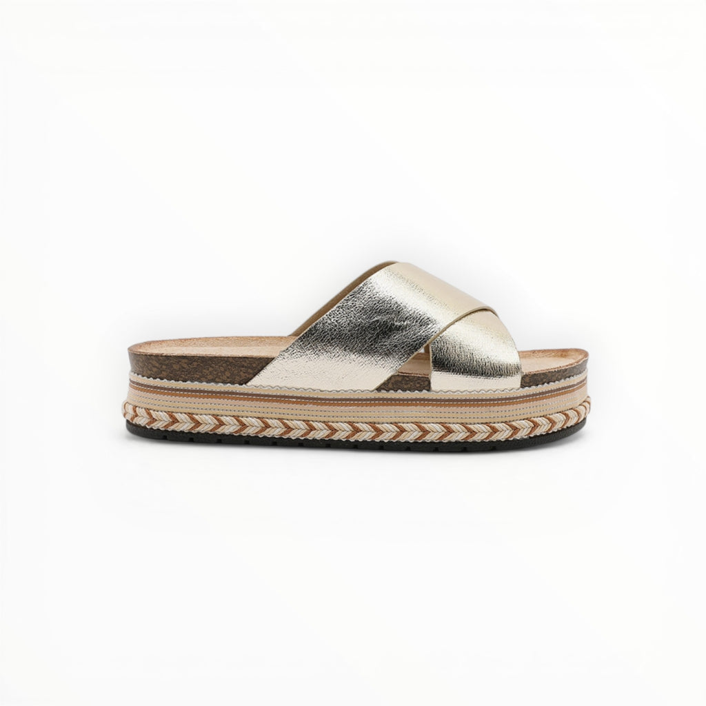 Claquette Plateforme Brides Croisées - Joia Paris - Chaussures Femme - JOIA