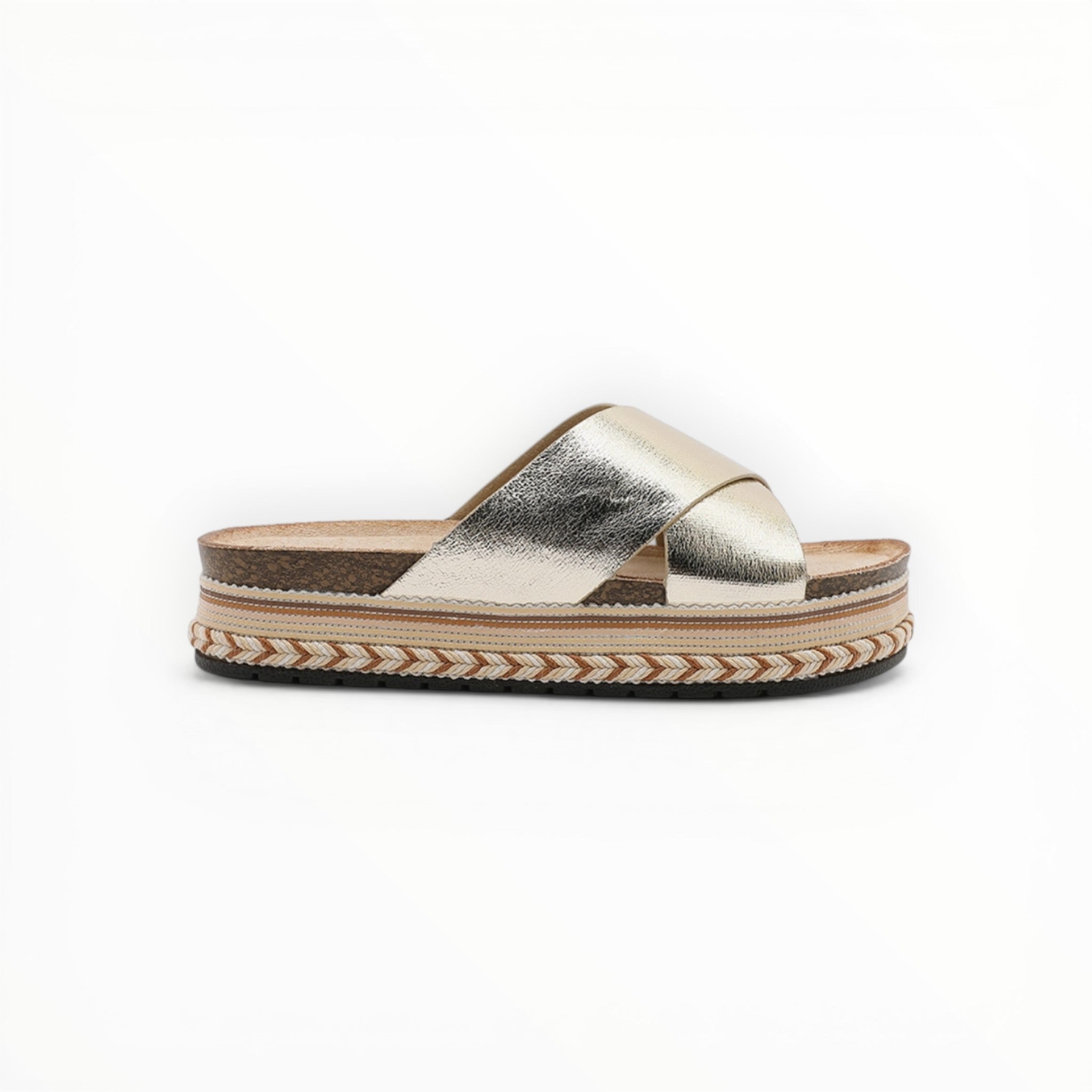 Claquette Plateforme Brides Croisées - Joia Paris - Chaussures Femme - JOIA