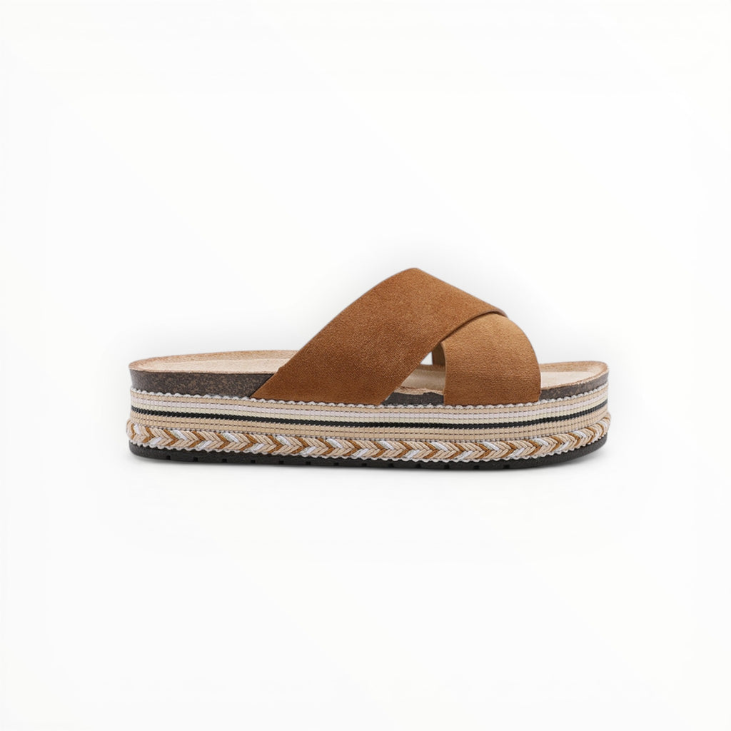 Claquette Plateforme Brides Croisées - Joia Paris - Chaussures Femme - JOIA
