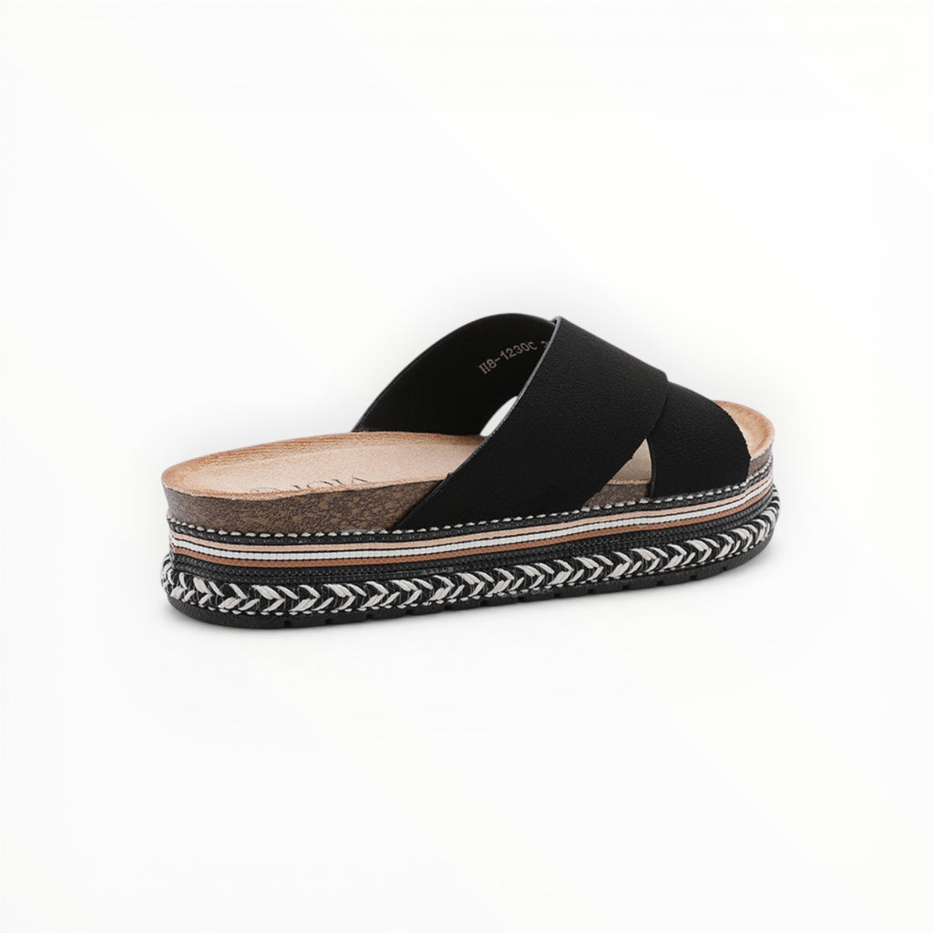 Claquette Plateforme Brides Croisées - Joia Paris - Chaussures Femme - JOIA