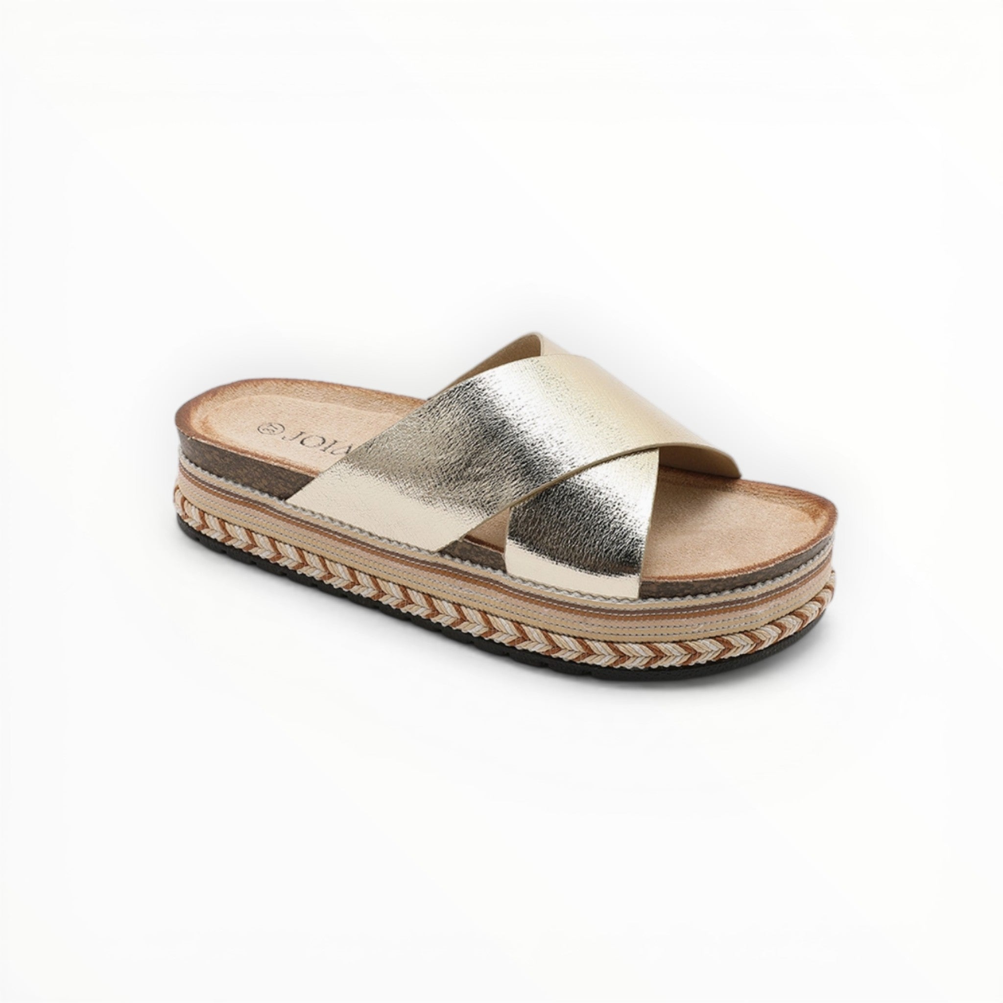 Claquette Plateforme Brides Croisées - Joia Paris - Chaussures Femme - JOIA