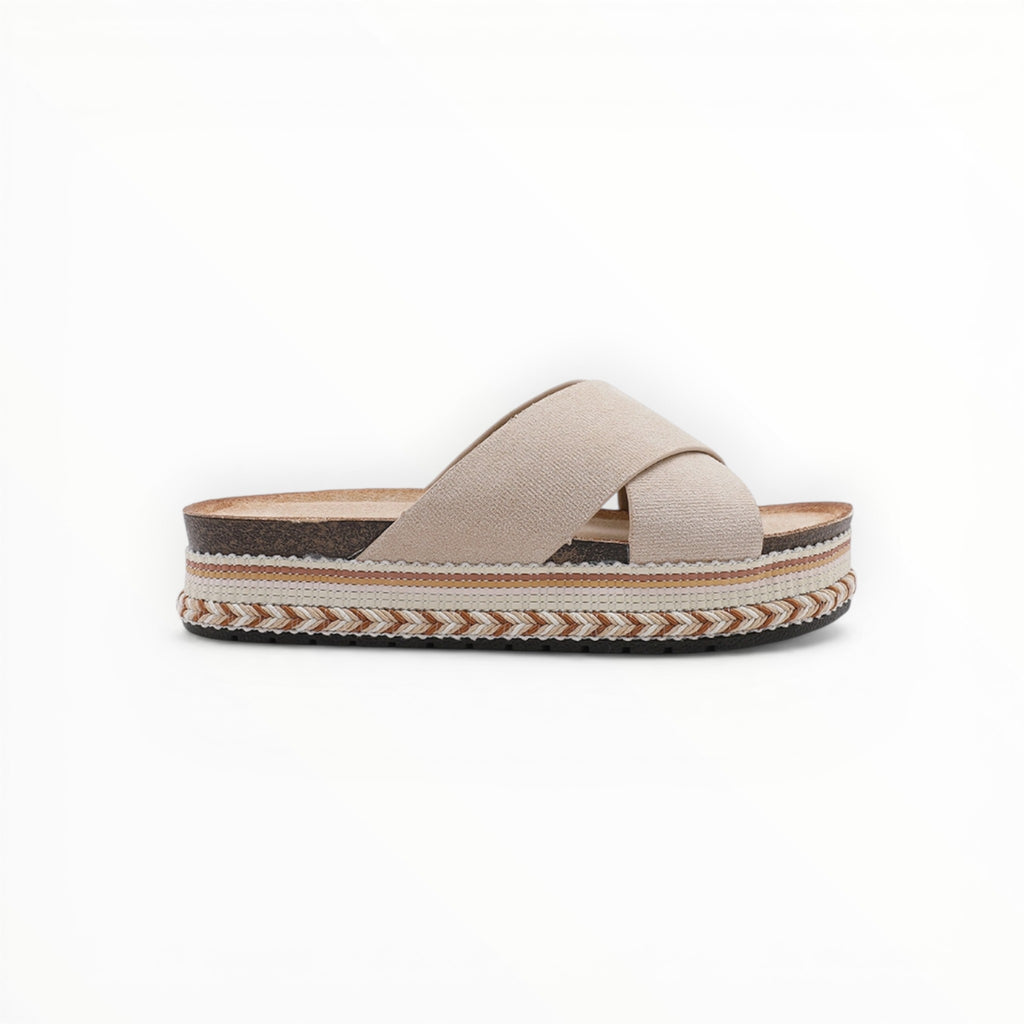 Claquette Plateforme Brides Croisées - Joia Paris - Chaussures Femme - JOIA