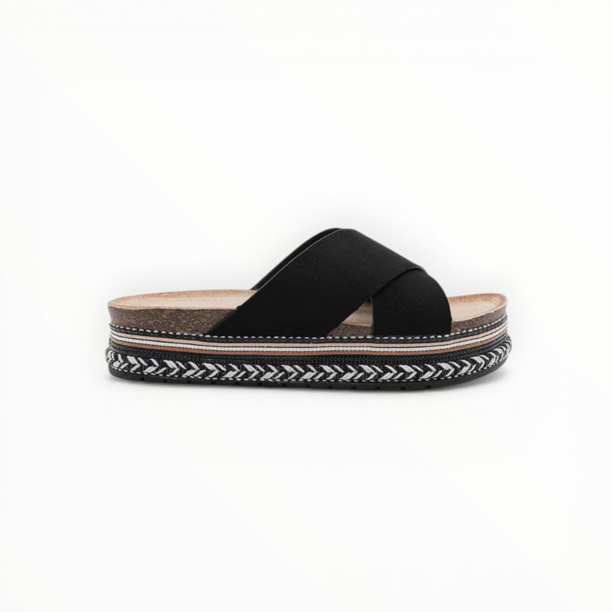 Claquette Plateforme Brides Croisées - Joia Paris - Chaussures Femme - JOIA