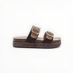 Claquette Plateforme Boucles Tressées - Joia Paris