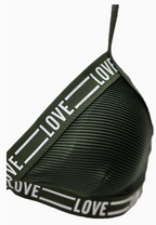 Bikini Triangle Sans Armature "LOVE" - Haut et Bas Assortis - Maillots de bain - BELLE COM'ELLE