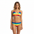 Bikini Multicolore Bralette - Haut de Maillot de Bain Femme