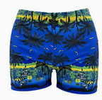 Short de Bain Homme Palmiers - Boxer Plage Coloré