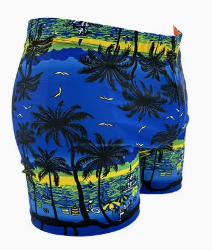 Short de Bain Homme Palmiers - Boxer Plage Coloré