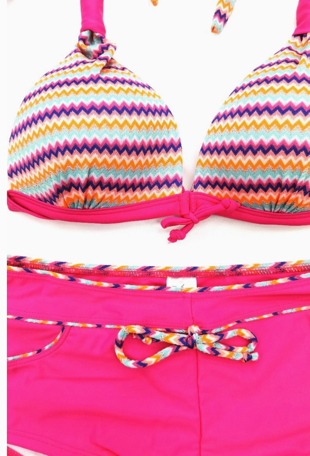 Bikini Triangle et Shorty Rayures - Maillots de bain - BELLE COM'ELLE