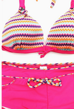 Bikini Triangle et Shorty Rayures - Maillots de bain - BELLE COM'ELLE