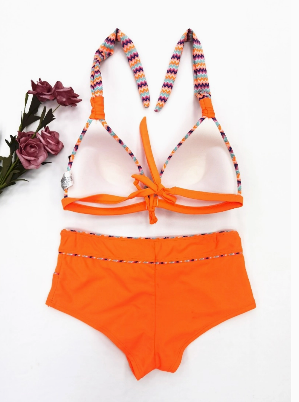 Bikini Triangle et Shorty Rayures - Maillots de bain - BELLE COM'ELLE