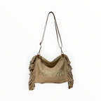 Sac Bandoulière Coton et Cuir Amour LOUISA LEE