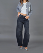 Jeans Femme Barrel Louisa - Taille Haute Coupe Arrondie