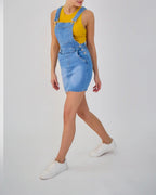 Salopette Jupe Femme Jean Aria - Coupe Slim Délavée - Jupe femme - ANA & LUCY