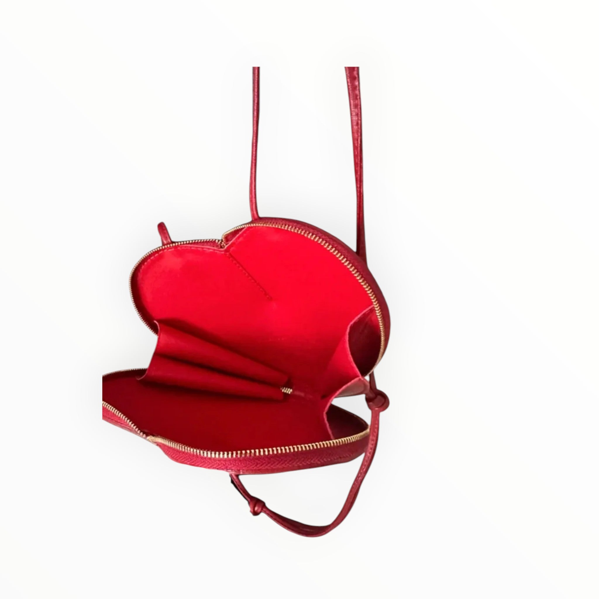Pochette Cœur en Cuir Lissé LOUISA LEE - Sacs - LOUISA LEE