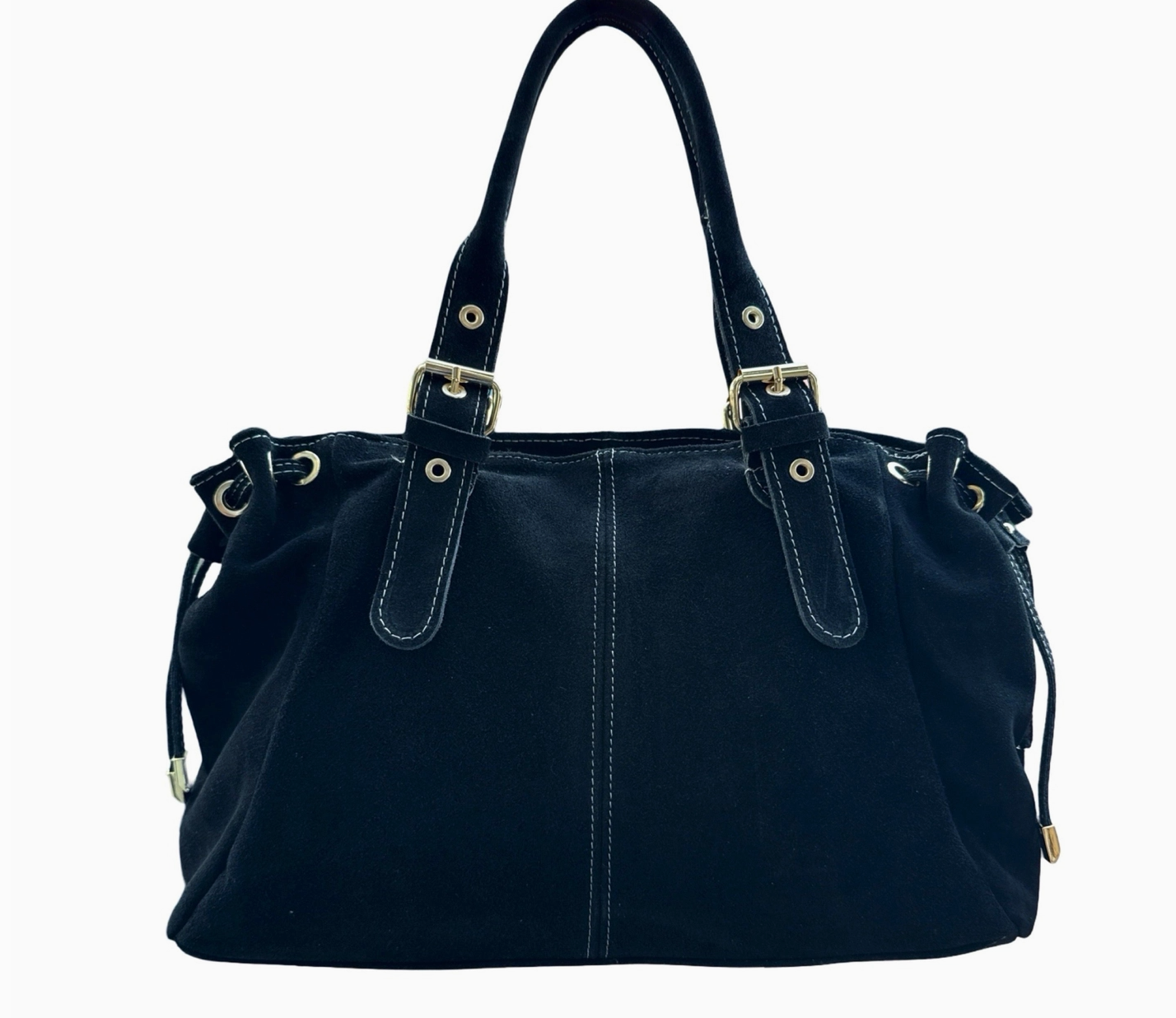 Sac Cuir Suédé à Lacet Large LOUISA LEE