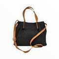 Sac à Main Raphia Garni Cuir LOUISA LEE