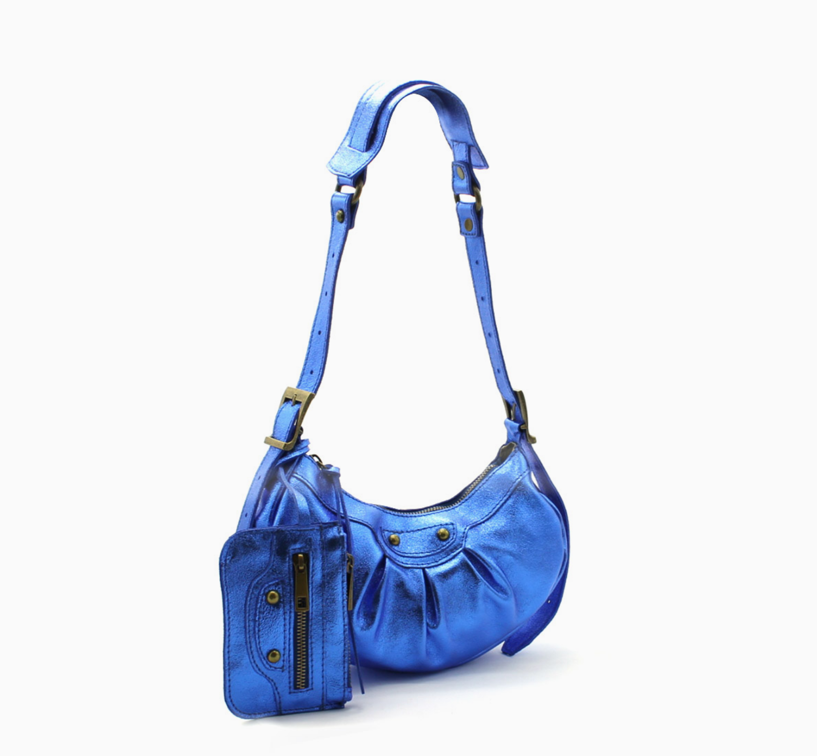 Sac Bandoulière Cuir Métallisé - Vimoda