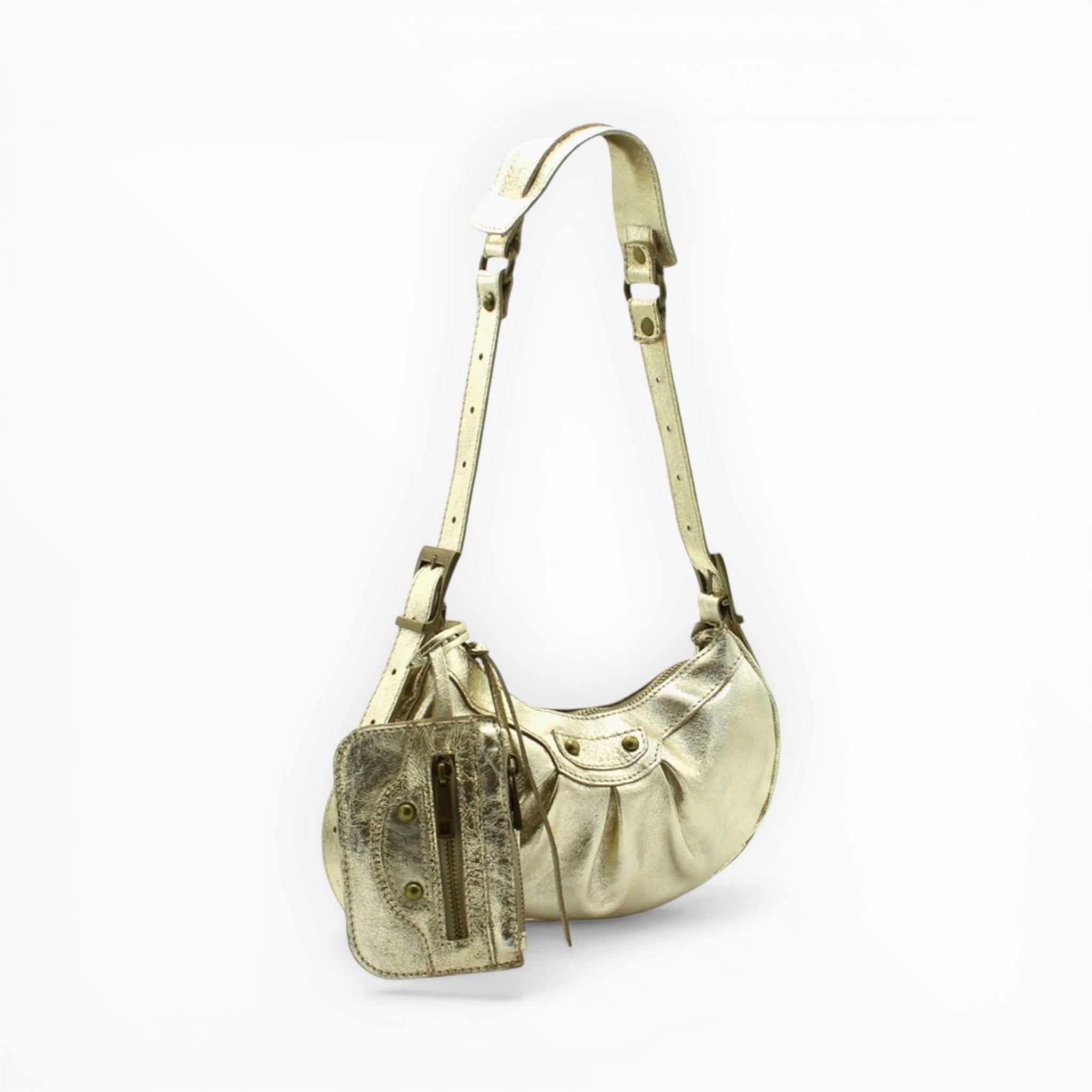 Sac Bandoulière Cuir Métallisé - Vimoda - Sacs - Vimoda