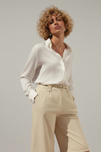 Chemise Satinée Blanche – LULUMARY