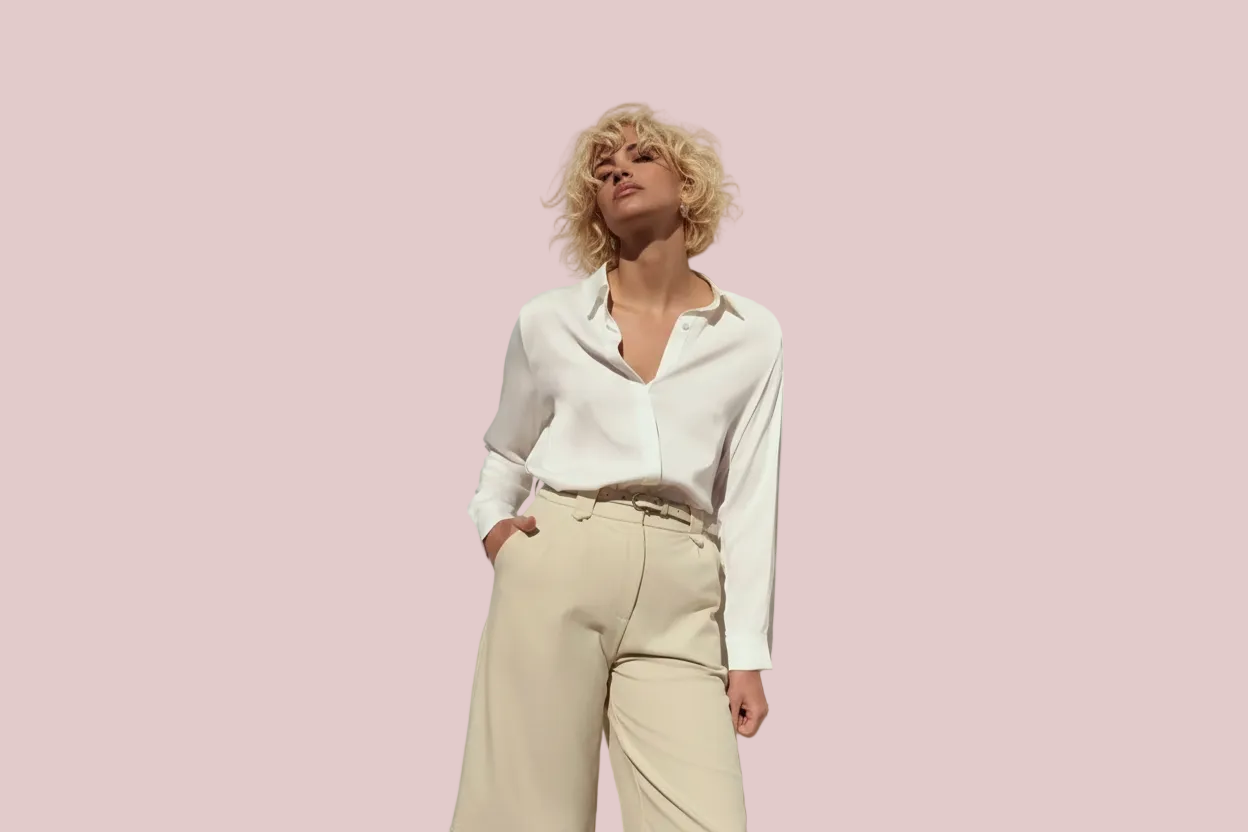 Chemise Satinée Blanche – LULUMARY